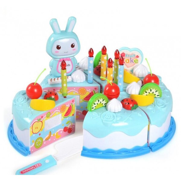 Farnirvana Pastel De Madera Para Cumpleaños Con Velas Y Números – Juguete De Cocina Para Niños De 3 A 5 Años